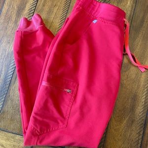 Figs Winning Red Zamora Joggers